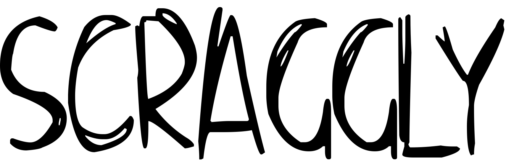 Font Scraggly