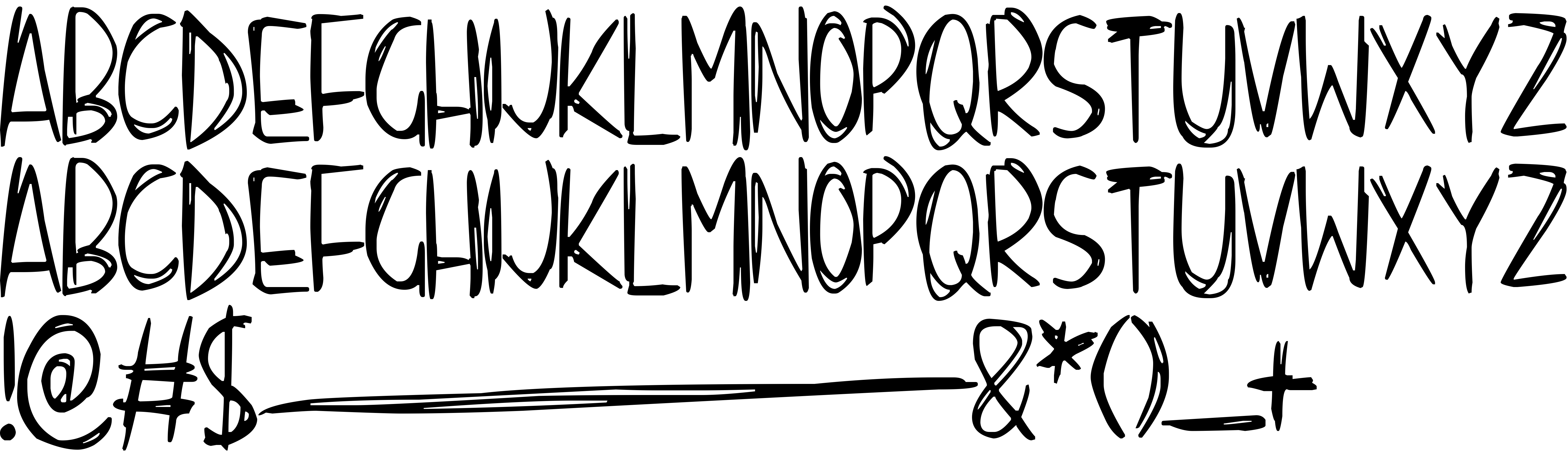 Preview font Scraggly
