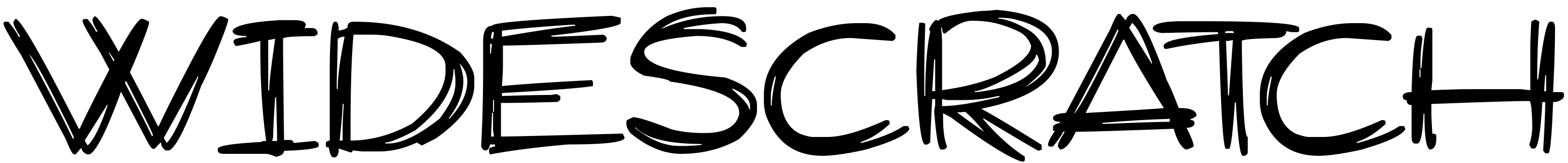 Font Widescratch