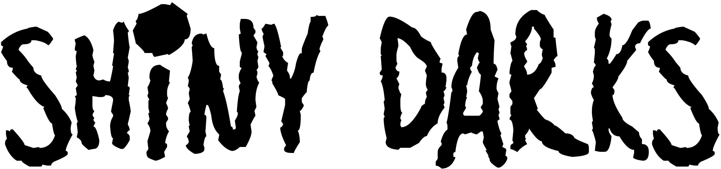 Font Shiny Darks