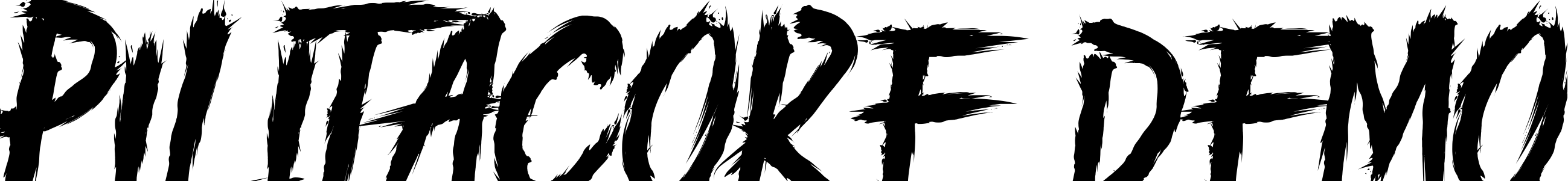 Font PILITACORE DEMO