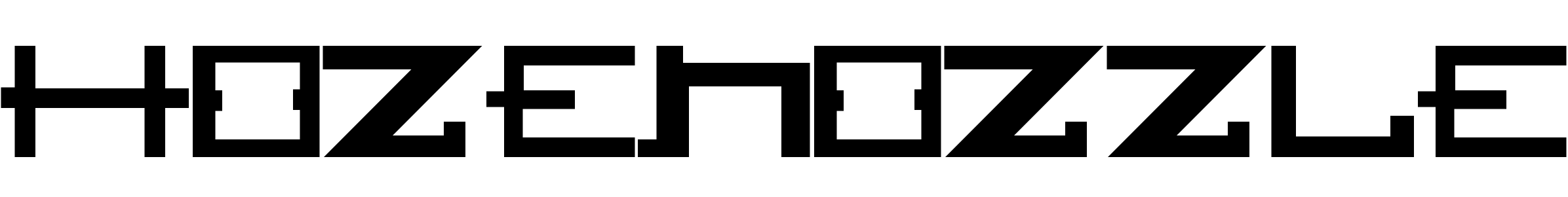 Font HOZENOZZLE