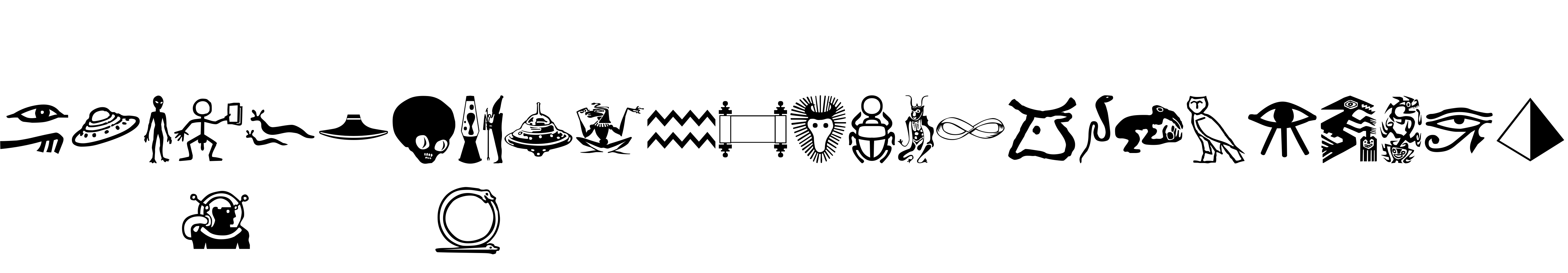 Preview font IsisDings