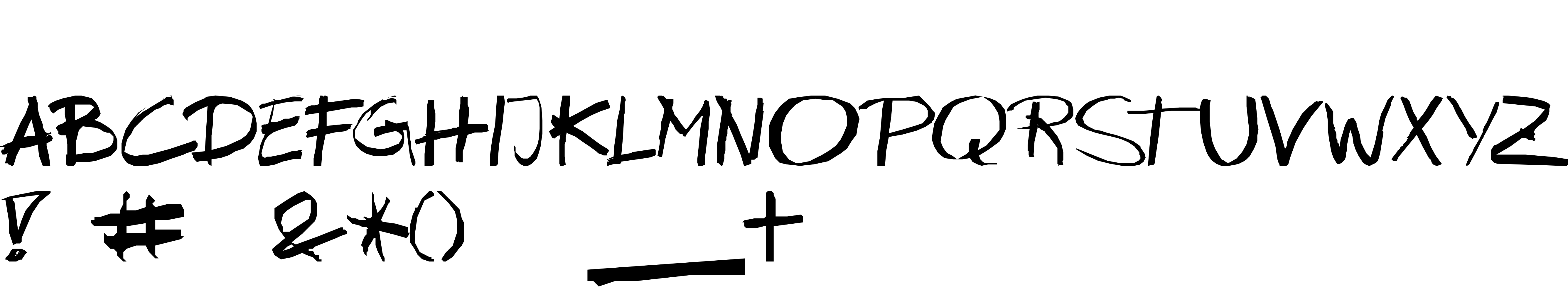 Preview font Wipeout