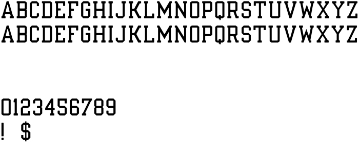 Шрифт Nuport