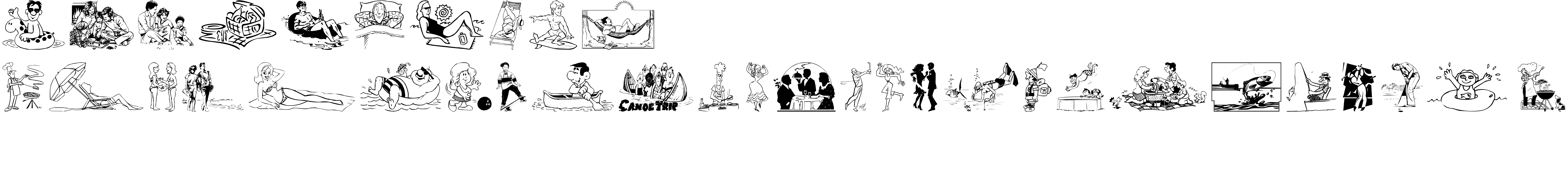 Preview font R and R