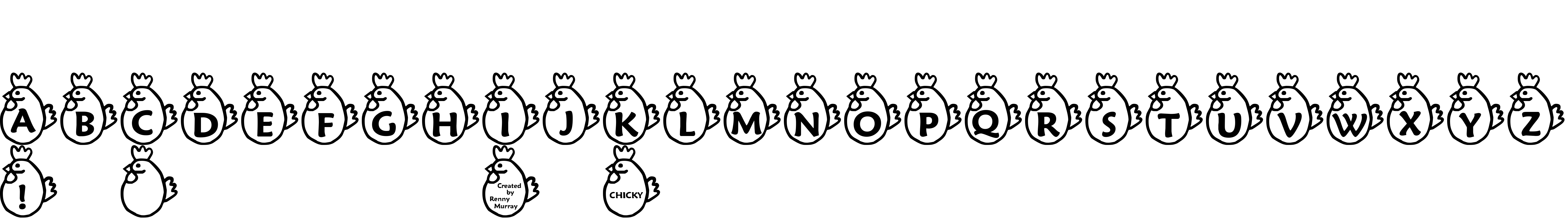 Preview font RMChicky
