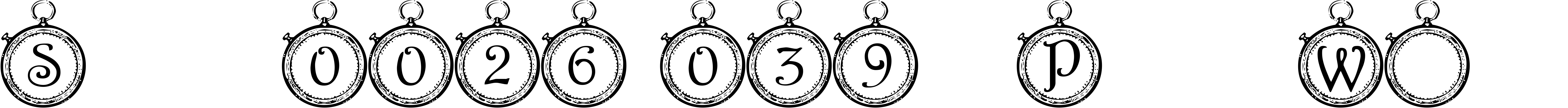 Font Summer\u0026#039;s Pocket Watch
