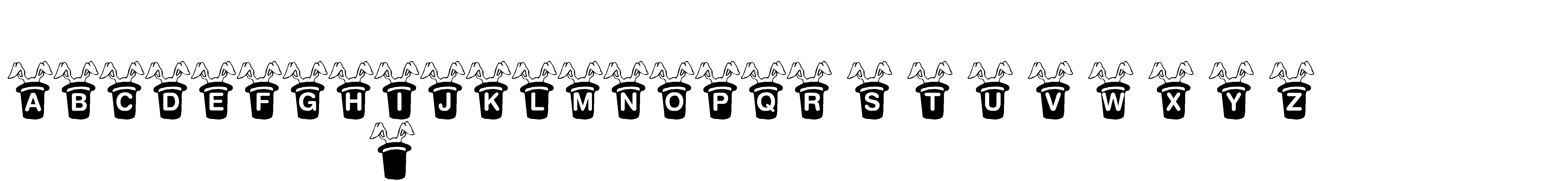 Preview font KR Magic Rabbit