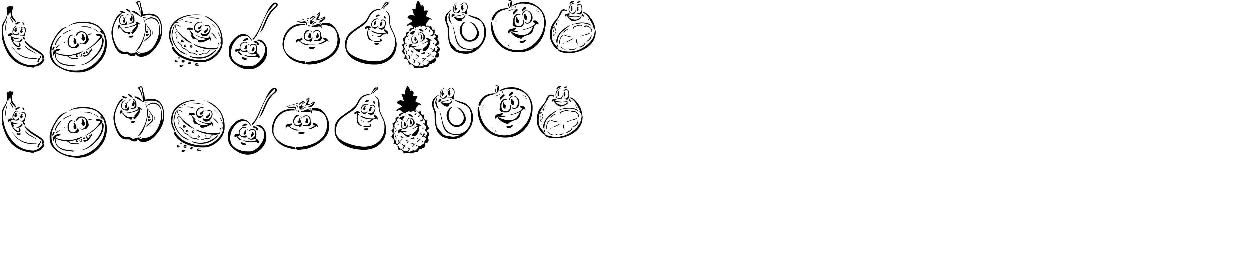 Preview font KR Happy Fruit