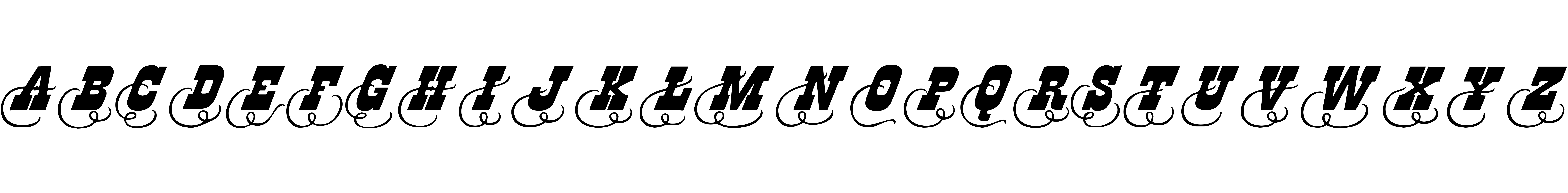 Preview font Dodge City Initials