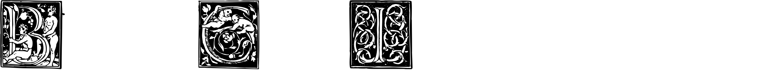 Font Barock Initialen