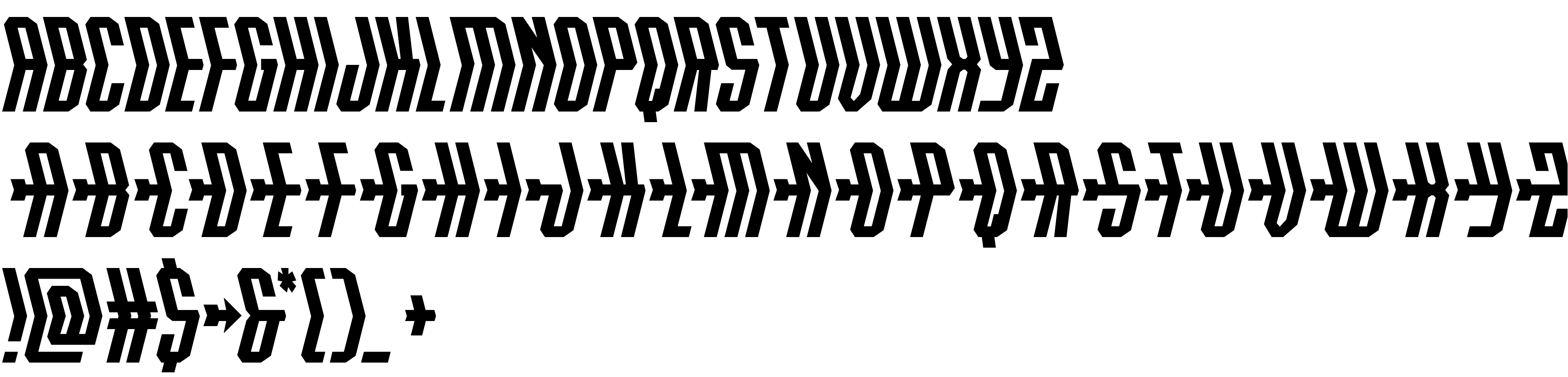 Preview font Crossbow Shaft