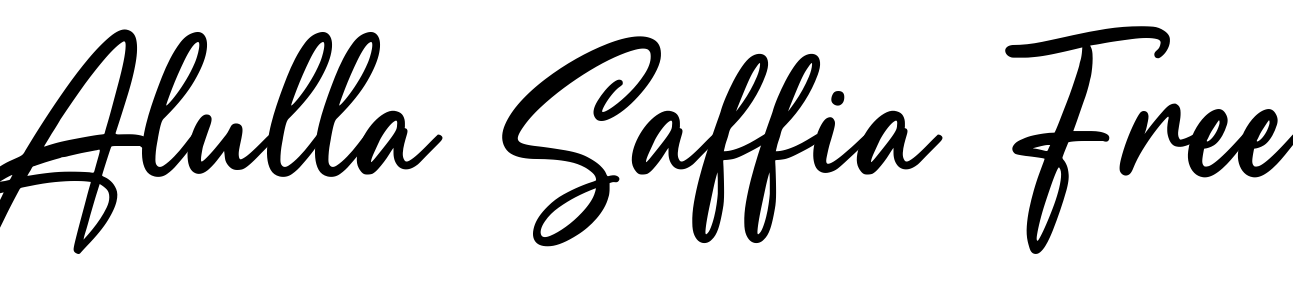 Font Alulla Saffia Free