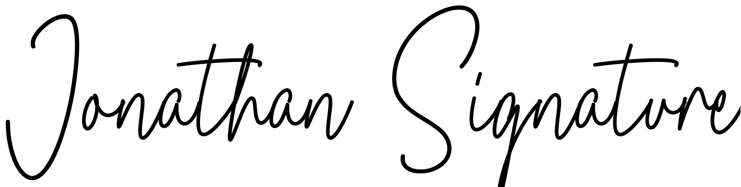 Font Jonathan Signature