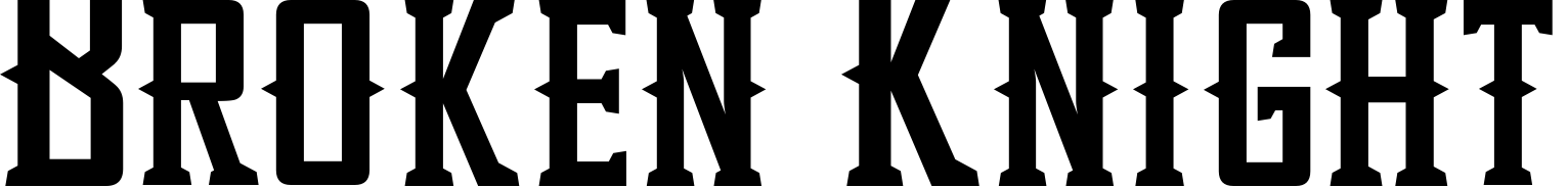 Font Broken Knight