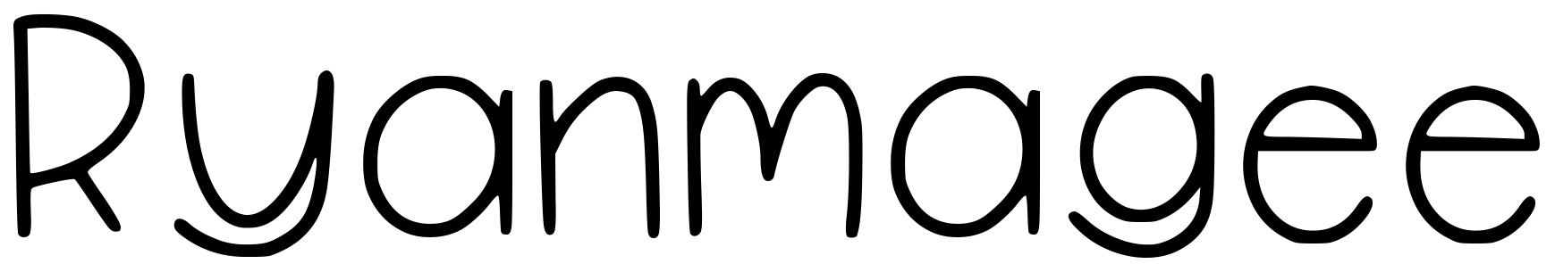 Font Ryanmagee