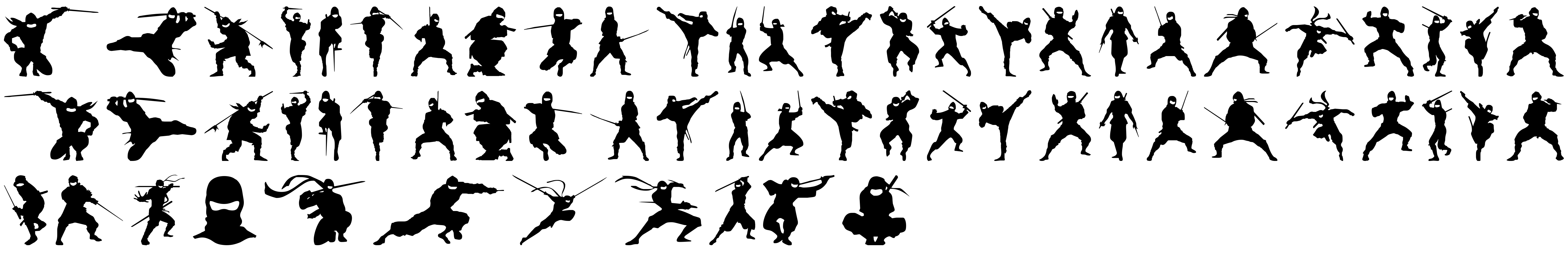 Preview font Barrel of Ninjas