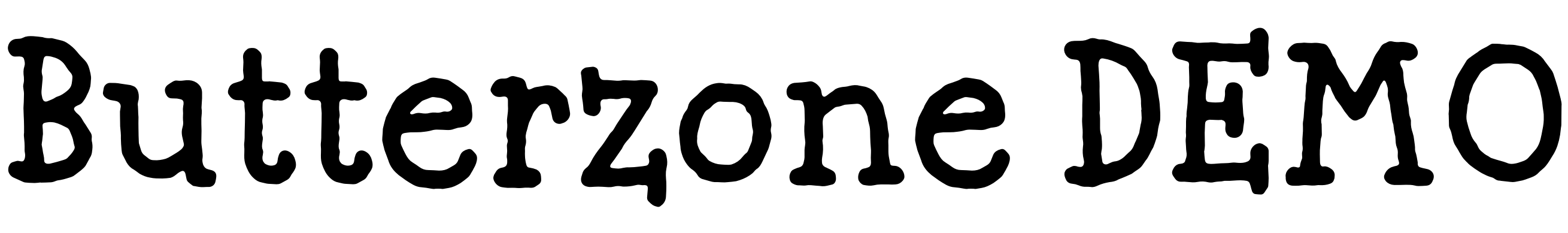 Font Butterzone DEMO