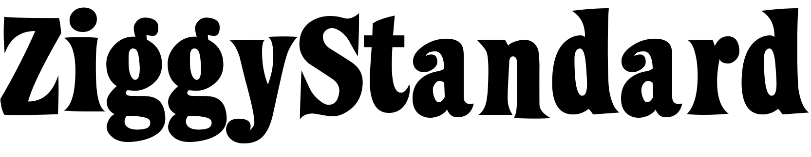 Font ZiggyStandard