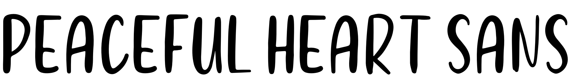 Font Peaceful Heart Sans