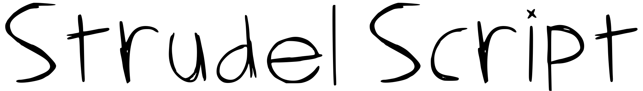Font Strudel Script