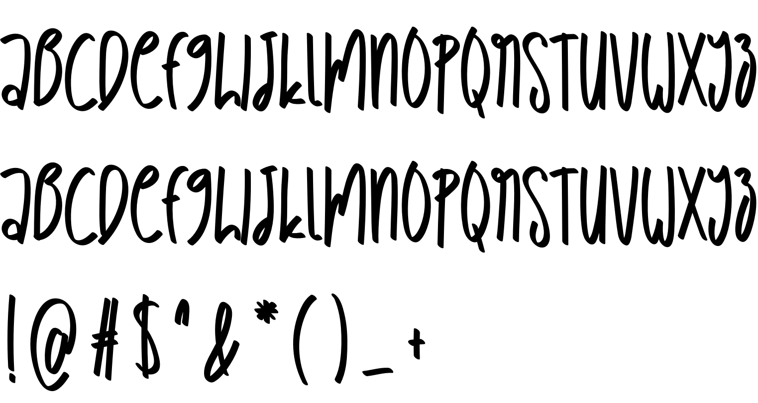 Preview font Babyfish