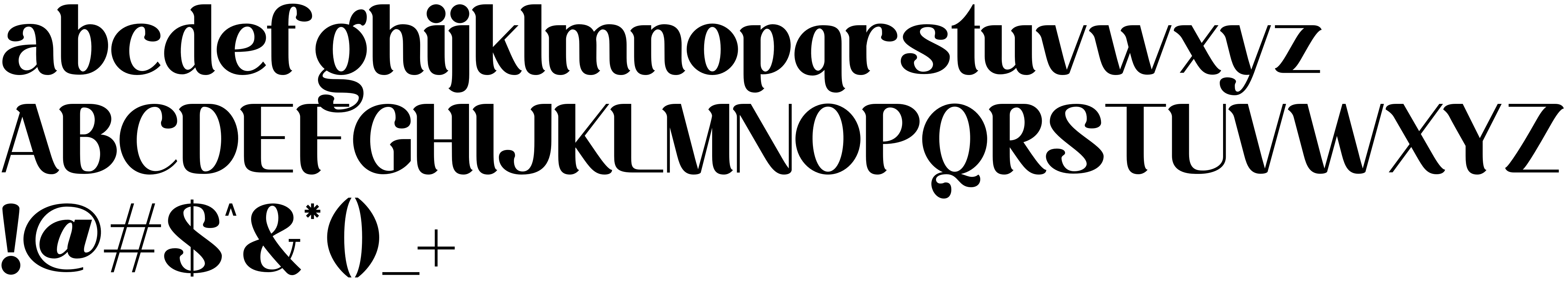 Preview font Bloadrish