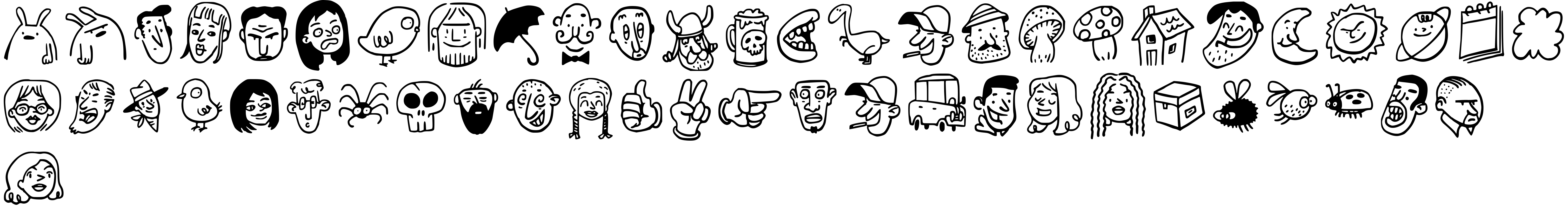 Preview font Nikostuff
