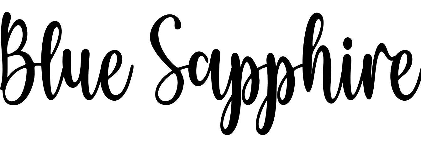 Font Blue Sapphire