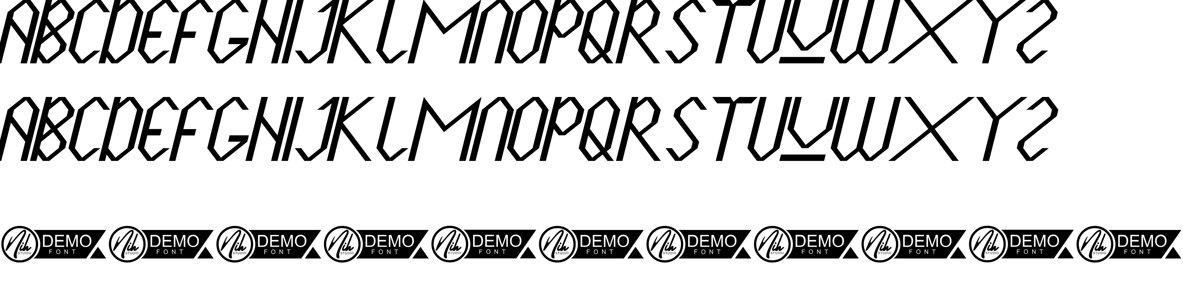 Preview font Highroad Demo