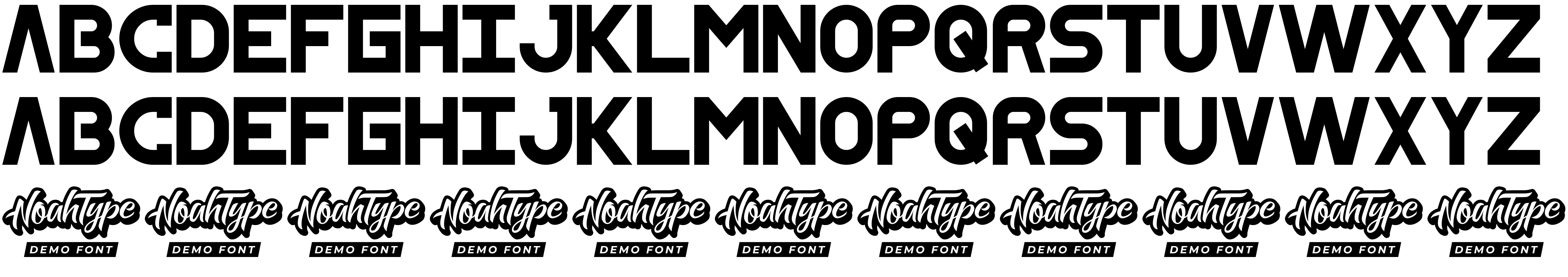 Preview font SkyMid Demo