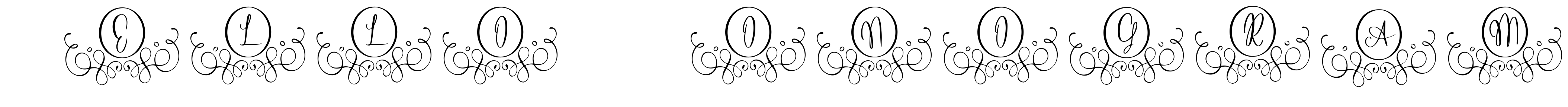 Font Hello Monogram