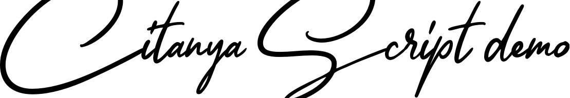 Font Citanya Script demo