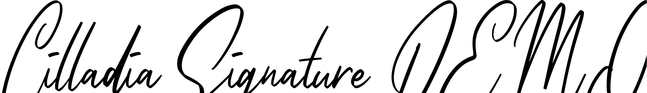 Font Cilladia Signature DEMO