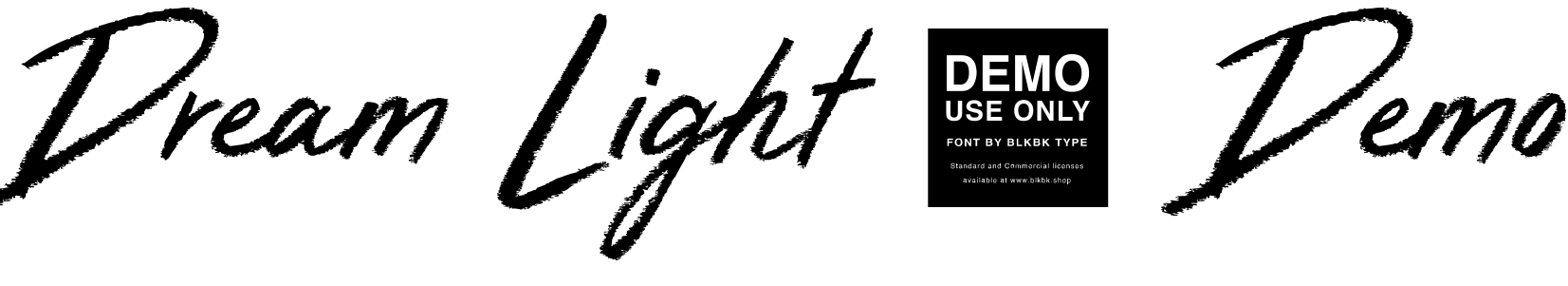 Font Dream Light - Demo