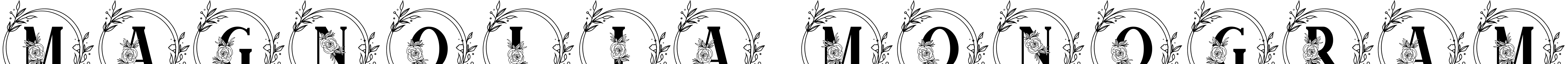 Font MAGNOLIA MONOGRAM