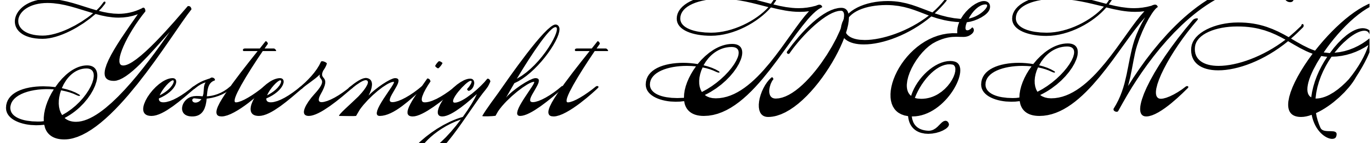 Font Yesternight DEMO