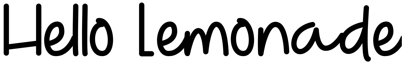 Font Hello Lemonade
