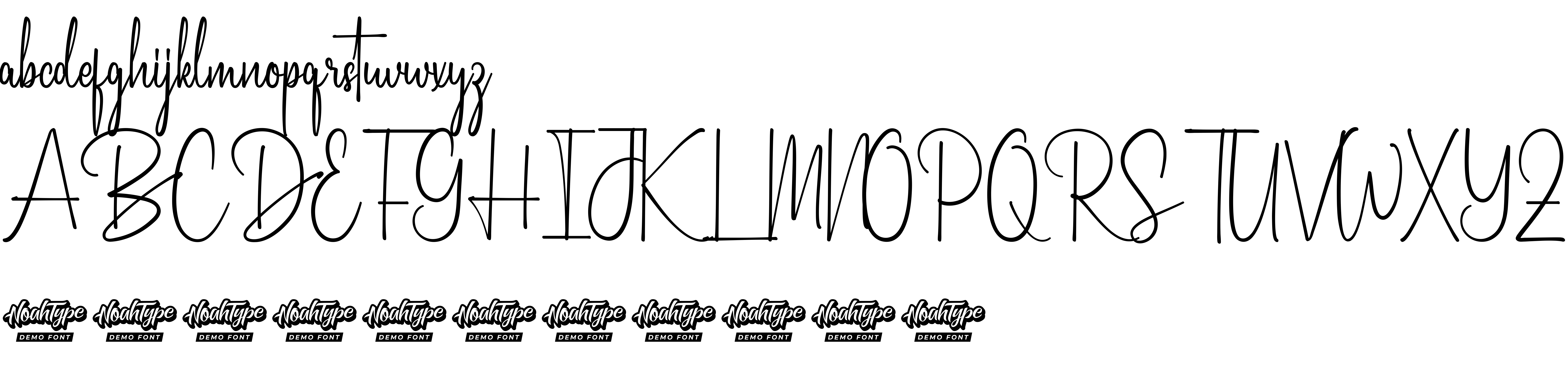 Preview font Breathany Demo