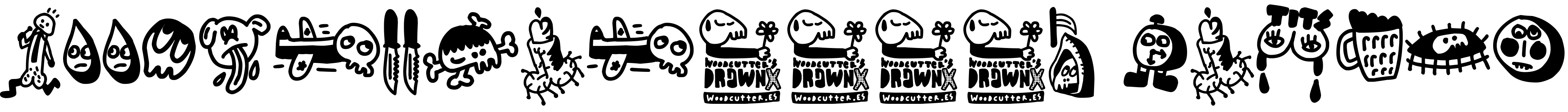 Font Woodcutter\u0027s DrawnX