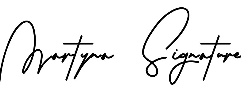 Font Martyna Signature