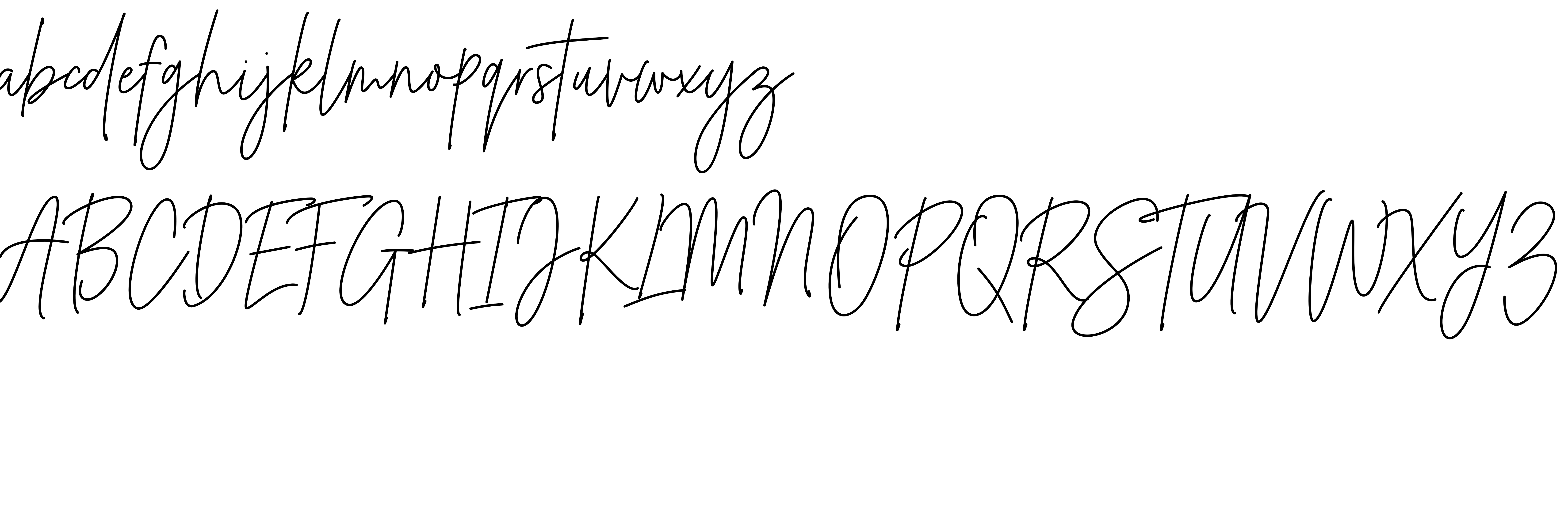 Preview font Rufina Signature