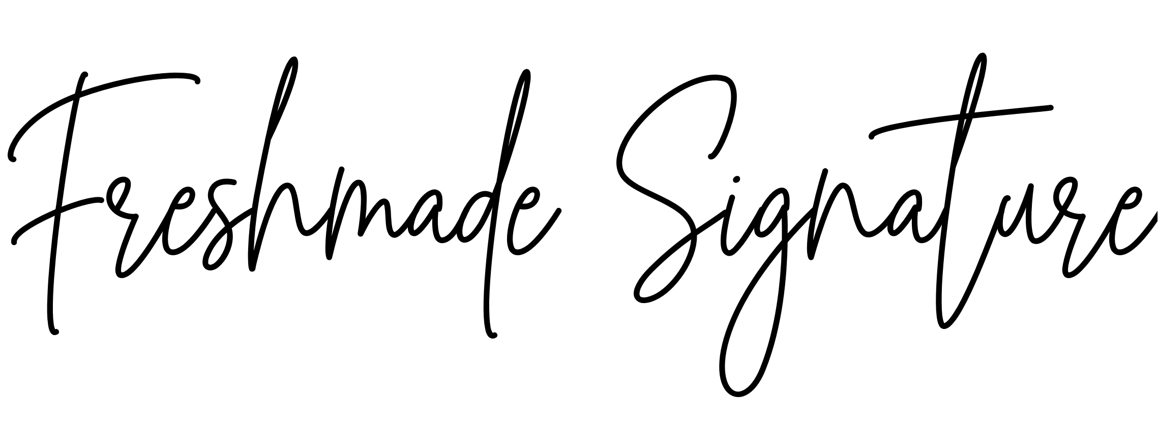 Font Freshmade Signature