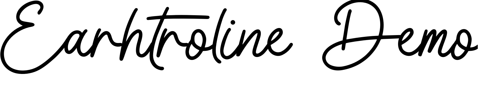 Font Earhtroline Demo