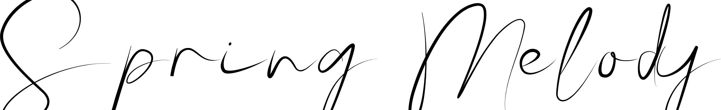 Font Spring Melody
