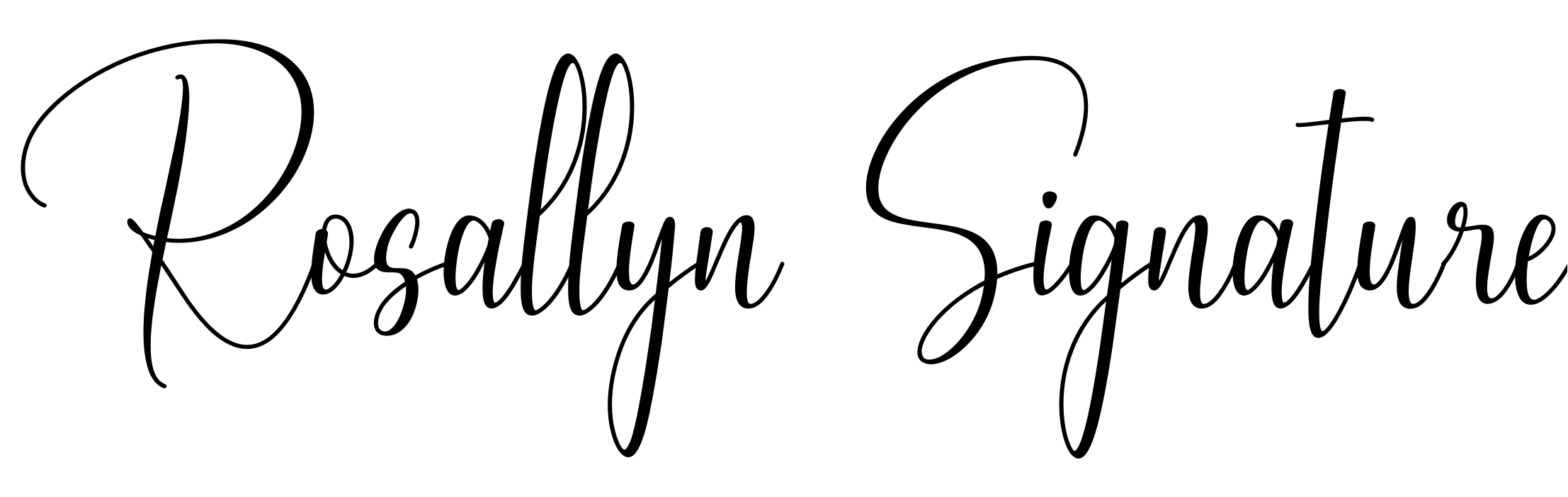 Font Rosallyn Signature