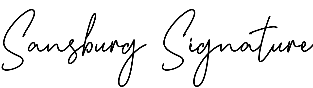 Font Sansburg Signature