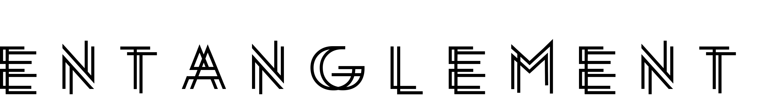 Font entanglement