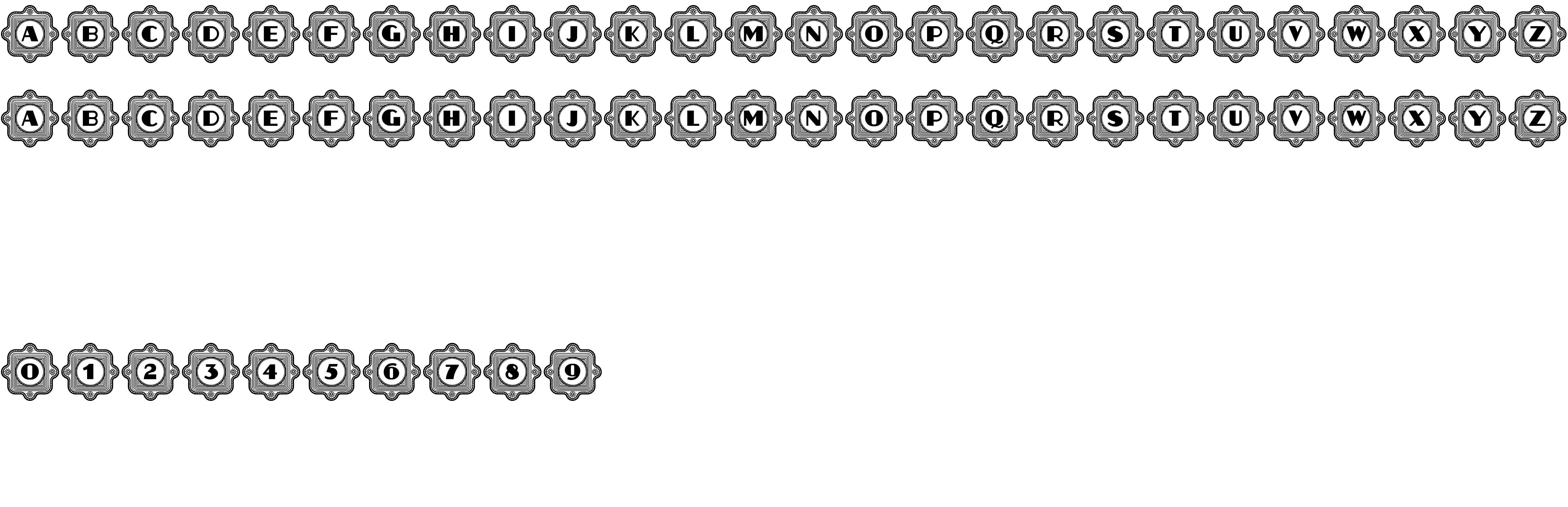 Preview font Aafia Capitals